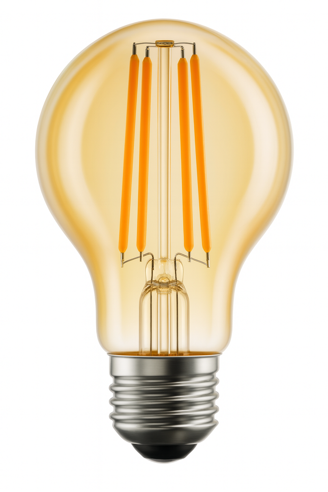 E27 GLS Vintage LED Bulb – 4W, 350lm, 2200K Extra Warm White, Decorative Filament