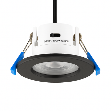 3CCT 5W Fire-Rated LED Downlight - Fire Rated 30/60/90 min - IP65, Anthracite Grey