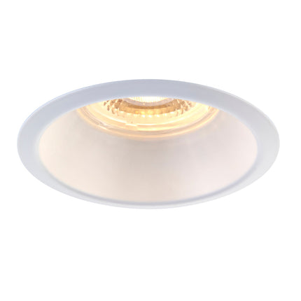CCT Anti‑Glare Downlight – 5W, IP65, Fire‑Rated, Matt White