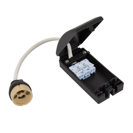 Ravel Fire Rated Trimless Plaster-In Downlight - Matt Black GU10