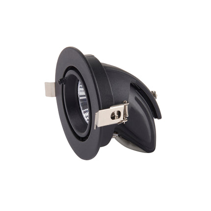 3CCT Round Adjustable Scoop Tilt Downlight – 30 W, Selectable 3000/4000/6000 K, Matt Black