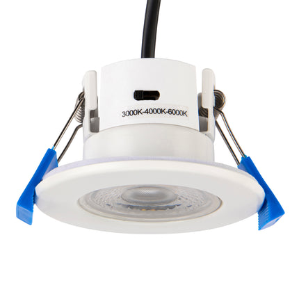 TRADE 10 PACK - 3CCT 5W Fire-Rated LED Downlight - Fire Rated 60/90 min - IP65, Matt White
