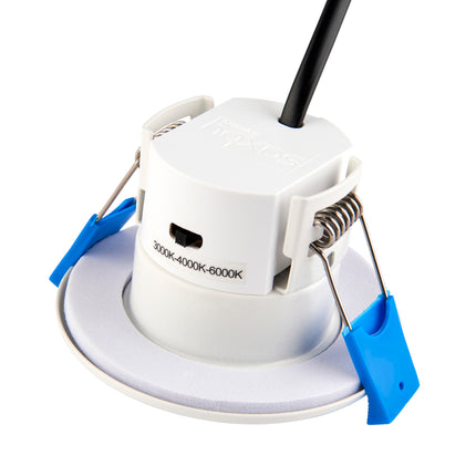 TRADE 10 PACK - 3CCT 5W Fire-Rated LED Downlight - Fire Rated 60/90 min - IP65, Matt White