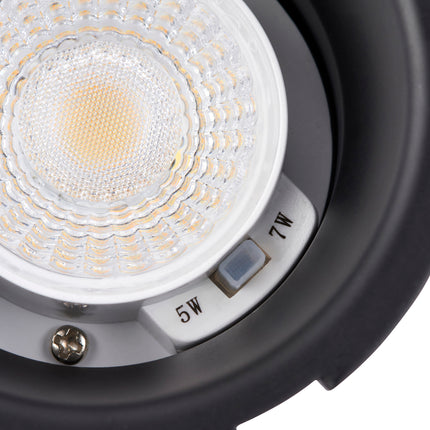 4CCT Anti‑Glare Downlight – 5/7W, IP65, Fire‑Rated, Matt White