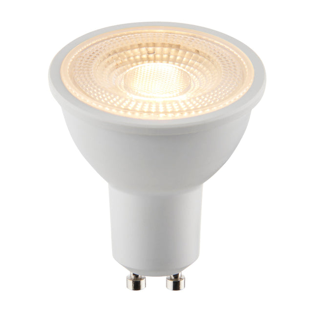 LED light bulb on a white background