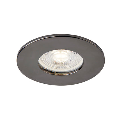 Smart Wifi RGB-CCT Fire-Rated Downlight (Alexa & Google) – IP65, GU10, Black Nickel