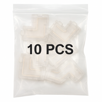 HueFlex PRO IP20 LED Tape Connector T/L – Tape-to‑Tape / Tape-to‑Line, Clear Polycarbonate - 10 Pack