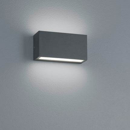 Outdoor Wall Light – 9W LED, 1100lm, 3000K Warm White, IP65, Anthracite, Up & Down