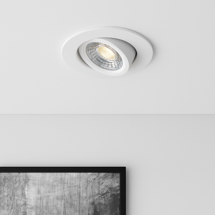 3CCT Fire‑Rated Tilt Adjustable Downlight – 7 W, 700 lm, IP65 White