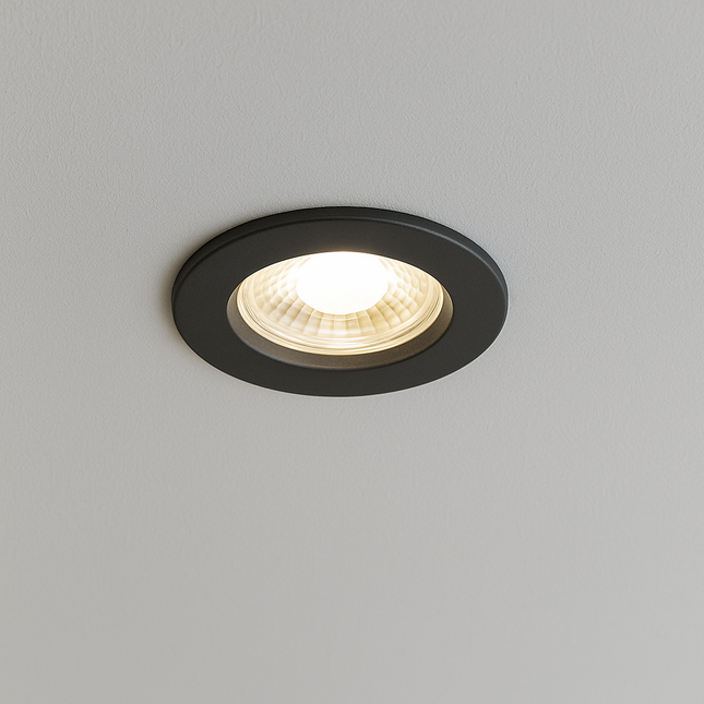 3CCT 5W Fire-Rated LED Downlight - Fire Rated 30/60/90 min - IP65, Anthracite Grey