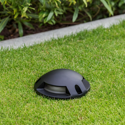 Outdoor Ground Garden Light – 3W LED, 4000K Neutral White, IP67, Black
