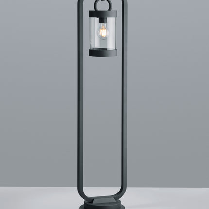 Outdoor Bollard Path Post Light – 1m, E27, Anthracite, IP44 with Dusk-to-Dawn Photocell Sensor