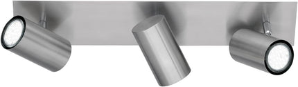 Triple Square Adjustable Spotlight – GU10 Wall or Ceiling Light, Matt Nickel, IP20