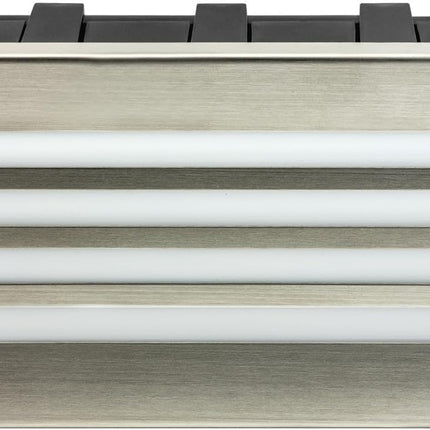 LED Slim Brick Step Light – Integrated LED, IP65, Brushed Nickel