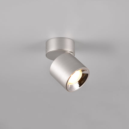 Single Adjustable Spotlight – GU10 Ceiling Light, Matt Nickel, IP20