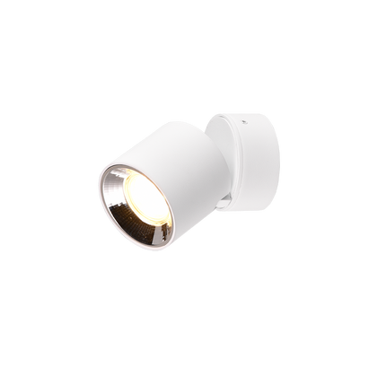 Single Adjustable Spotlight – GU10 Ceiling Light, Matt White, IP20