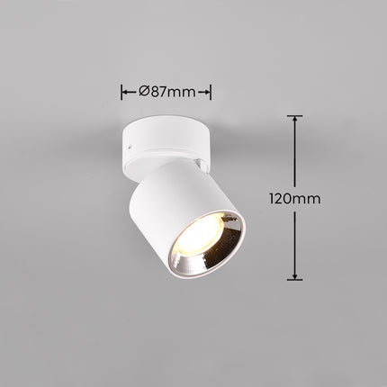 Single Adjustable Spotlight – GU10 Ceiling Light, Matt White, IP20