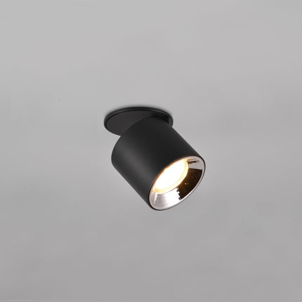 Single Adjustable Spotlight – GU10 Ceiling Light, Matt Black, IP20