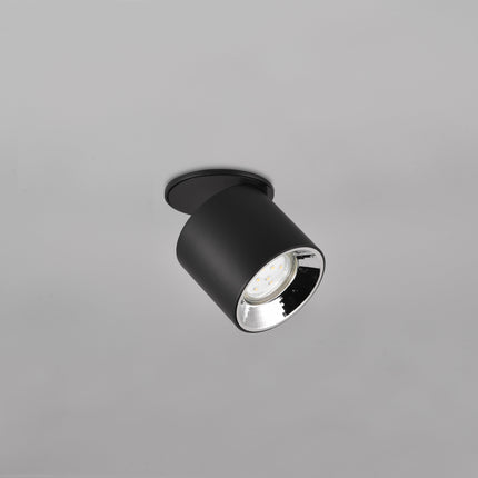 Single Adjustable Spotlight – GU10 Ceiling Light, Matt Black, IP20