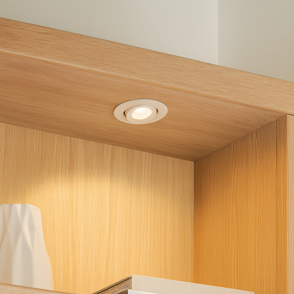 LALO LED Tilt Adjustable Mini Downlight – 4 W, 240 lm, Cut-Out 33mm, 3000 K, IP44, White