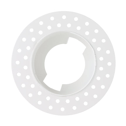 Trimless Plaster-In Downlight Bezel Round – White Matt Finish