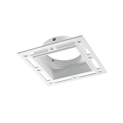 Trimless Square Plaster‑In Downlight – 50W GU10, Matt White