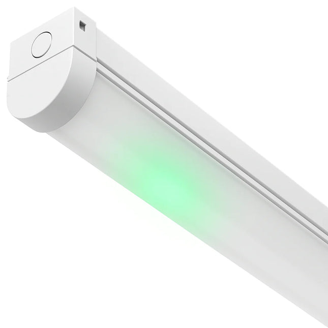 6ft Twin LED Batten Light – 3CCT & 33W-60W Selectable, Multi-Wattage, IP20, Emergency