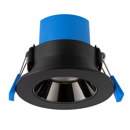4CCT Anti‑Glare Downlight – 5/7W, IP65, Fire‑Rated, Black & Nickel
