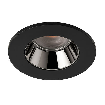 4CCT Anti‑Glare Downlight – 5/7W, IP65, Fire‑Rated, Black & Chrome