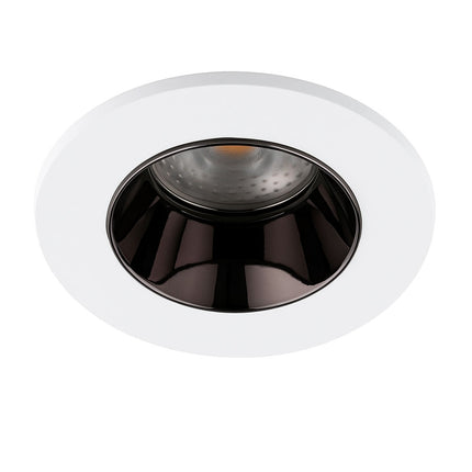 4CCT Anti‑Glare Downlight – 5/7W, IP65, Fire‑Rated, White & Black Nickel
