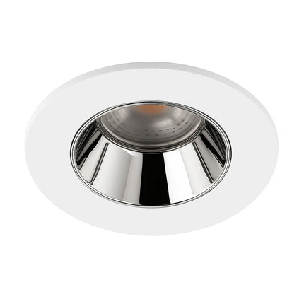 4CCT Anti‑Glare Downlight – 5/7W, IP65, Fire‑Rated, White & Chrome