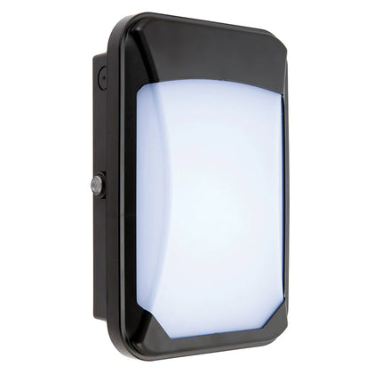 Photocell Dusk to Dawn LED Wall Pack Bulkhead Light – Slim Outdoor Security Light, Black