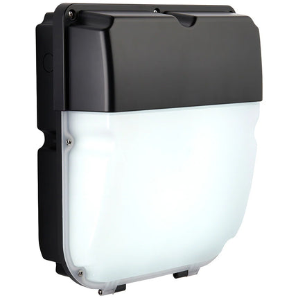 LED Wall Pack Security Bulkhead with Photocell – 30W, 3000lm, CCT Tri-Colour, IP65 Black