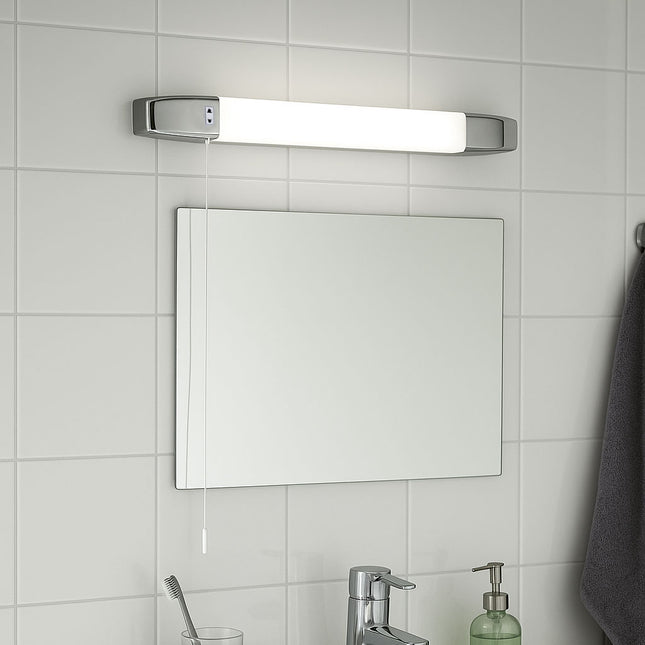 7W LED Dual Voltage Shaver Light – Neutral White 4000K, Polished Chrome Finish