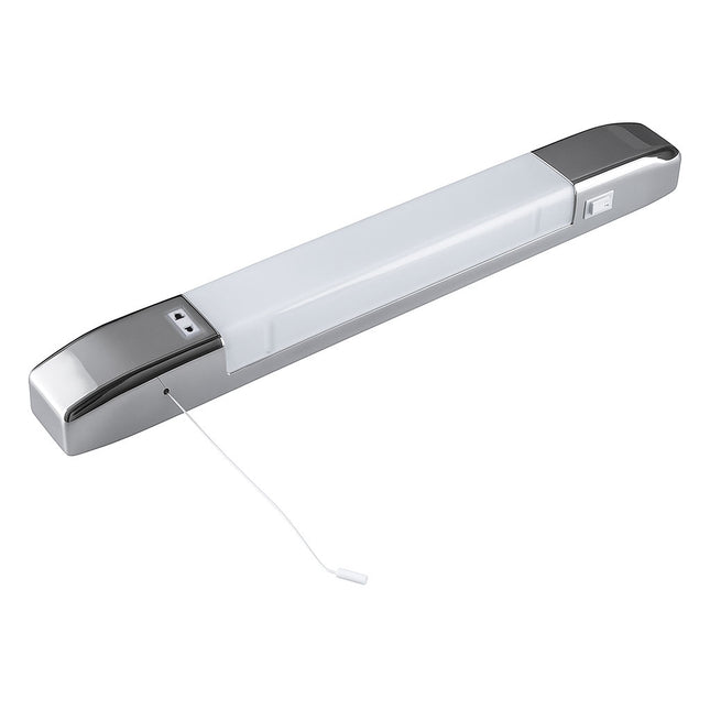 7W LED Dual Voltage Shaver Light – Neutral White 4000K, Polished Chrome Finish