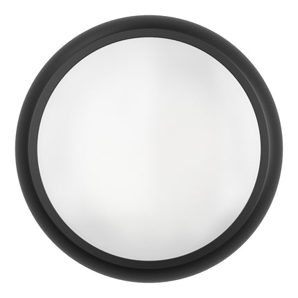 CE3X5 Round LED 3hr Emergency Microwave Sensor Bulkhead Light - Switchable 8‑16 W, 5‑CCT, IP65, Black