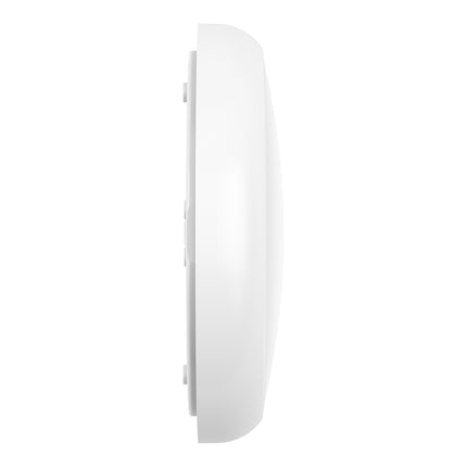 White wall-mounted light fixture on a white background