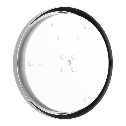 CE3X5 Round LED 3hr Emergency Corridor Sensor Bulkhead Light - Switchable 8‑16 W, 5‑CCT, IP65, Polished Chrome