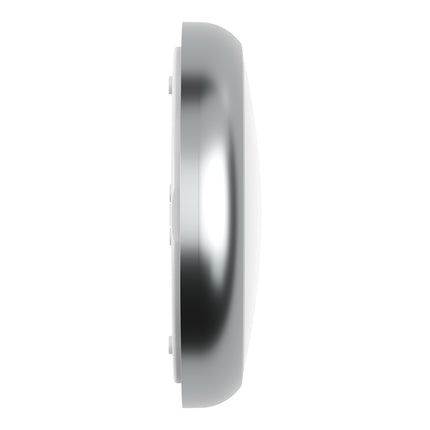 CE3X5 Round LED 3hr Emergency Corridor Sensor Bulkhead Light - Switchable 8‑16 W, 5‑CCT, IP65, Polished Chrome