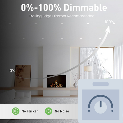 Adjustable IP65 Dimmable LED Slim Tilt Downlight, Fire Rated, 5W, 500 Lumens