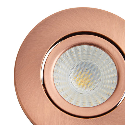 Adjustable IP65 Dimmable LED Slim Tilt Downlight, Fire Rated, 5W, 500 Lumens