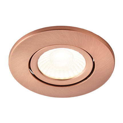 Adjustable IP65 Dimmable LED Slim Tilt Downlight, Fire Rated, 5W, 500 Lumens