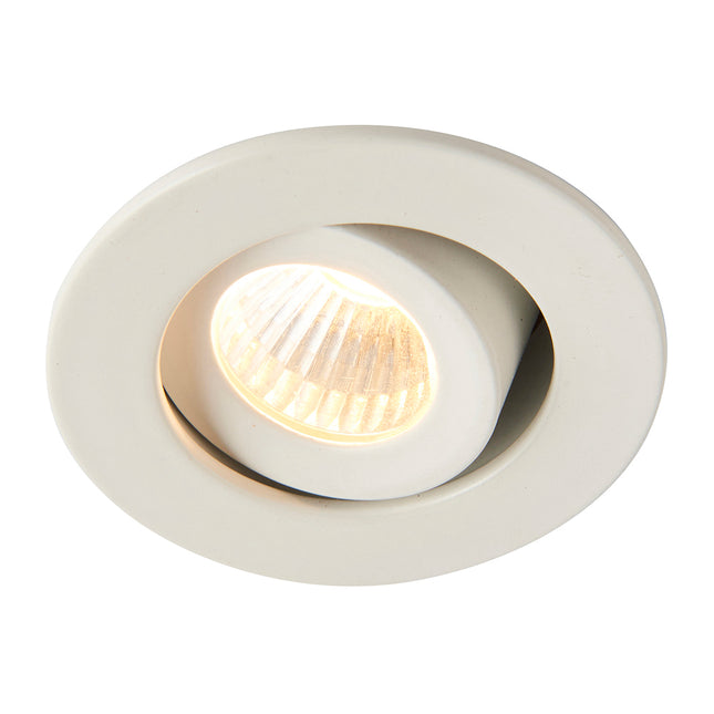 LALO LED Tilt Adjustable Mini Downlight – 4 W, 240 lm, Cut-Out 33mm, 3000 K, IP44, White