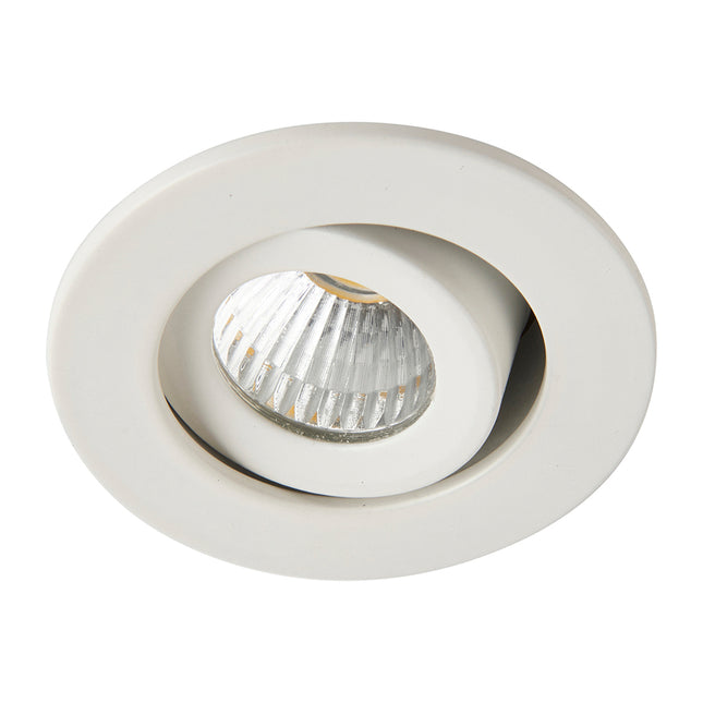 LALO LED Tilt Adjustable Mini Downlight – 4 W, 240 lm, Cut-Out 33mm, 4000 K, IP44, White