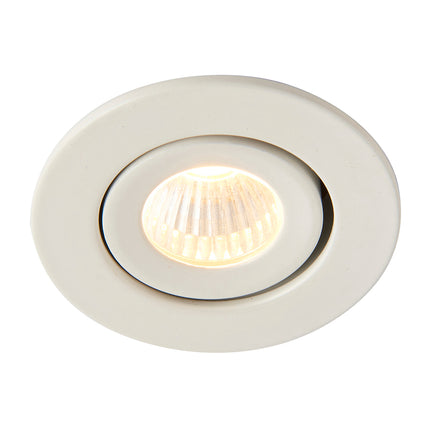 LALO LED Tilt Adjustable Mini Downlight – 4 W, 240 lm, Cut-Out 33mm, 3000 K, IP44, White