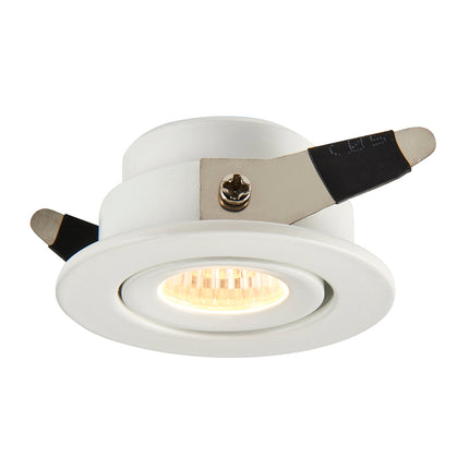 LALO LED Tilt Adjustable Mini Downlight – 4 W, 240 lm, Cut-Out 33mm, 3000 K, IP44, White