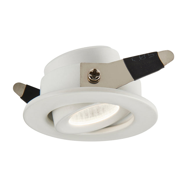 LALO LED Tilt Adjustable Mini Downlight – 4 W, 240 lm, Cut-Out 33mm, 4000 K, IP44, White