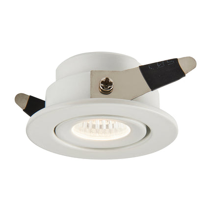 LALO LED Tilt Adjustable Mini Downlight – 4 W, 240 lm, Cut-Out 33mm, 4000 K, IP44, White