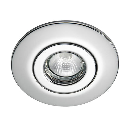 Large Bezel Retrofit Conversion Downlight, GU10 50W – Polished Chrome