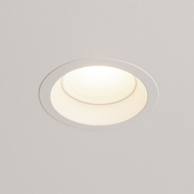 LIMA Plaster-In Trimless Round Fire-Rated Downlight – GU10, White